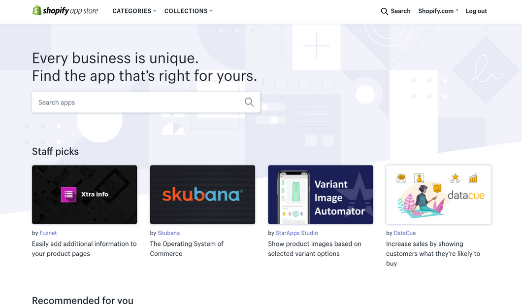 OUR APPLICATIONS + SETUP